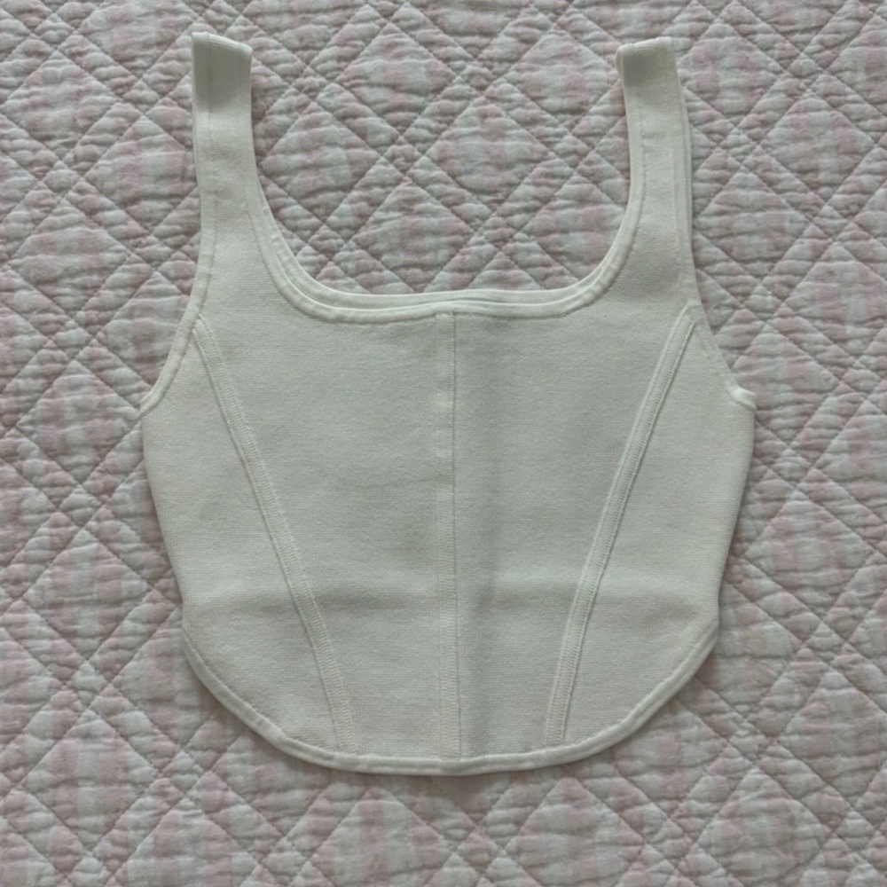 Aritzia babaton sculpt knit bustier tank